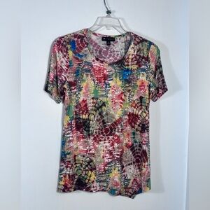 N Touch Multicolor Tie-Dye Women's Top EXC